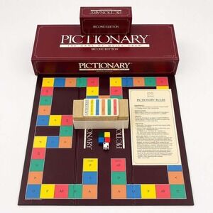 Pictionary The Game of Quick Draw Second Edition Vintage Board Game 1986